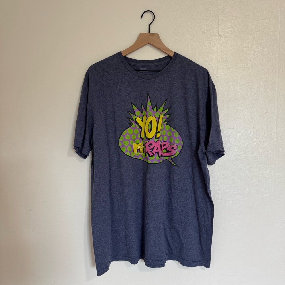 Yo MTV RAPS Navy Blue Graphic XXL Tee